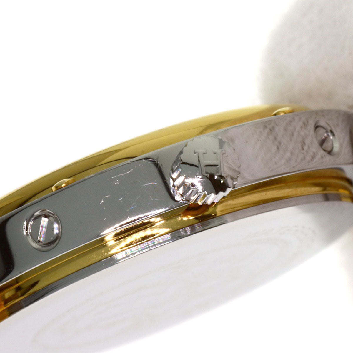 HERMES Clipper old type Watches Stainless Steel/SSxGP Ladies