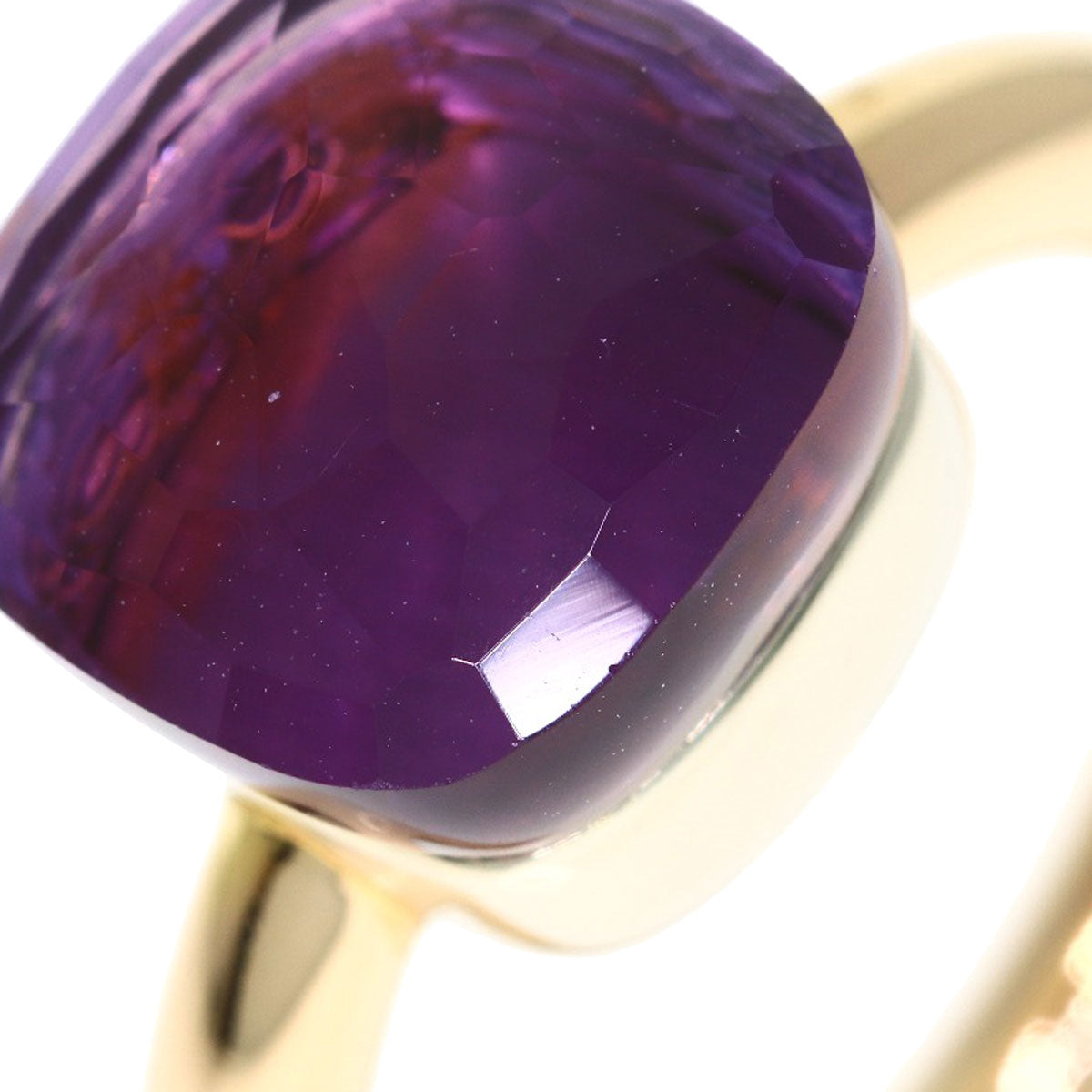 Pomellato Noodle Classic Amethyst Ring K18 Pink Gold K18 White GoldLadies [Used]