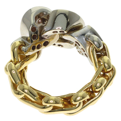 Pomellato Chain Ring Diamond Ring K18 Yellow Gold K18 White GoldLadies [Used]