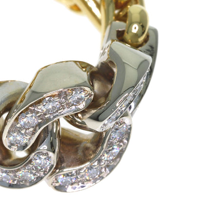 Pomellato Chain Ring Diamond Ring K18 Yellow Gold K18 White GoldLadies [Used]