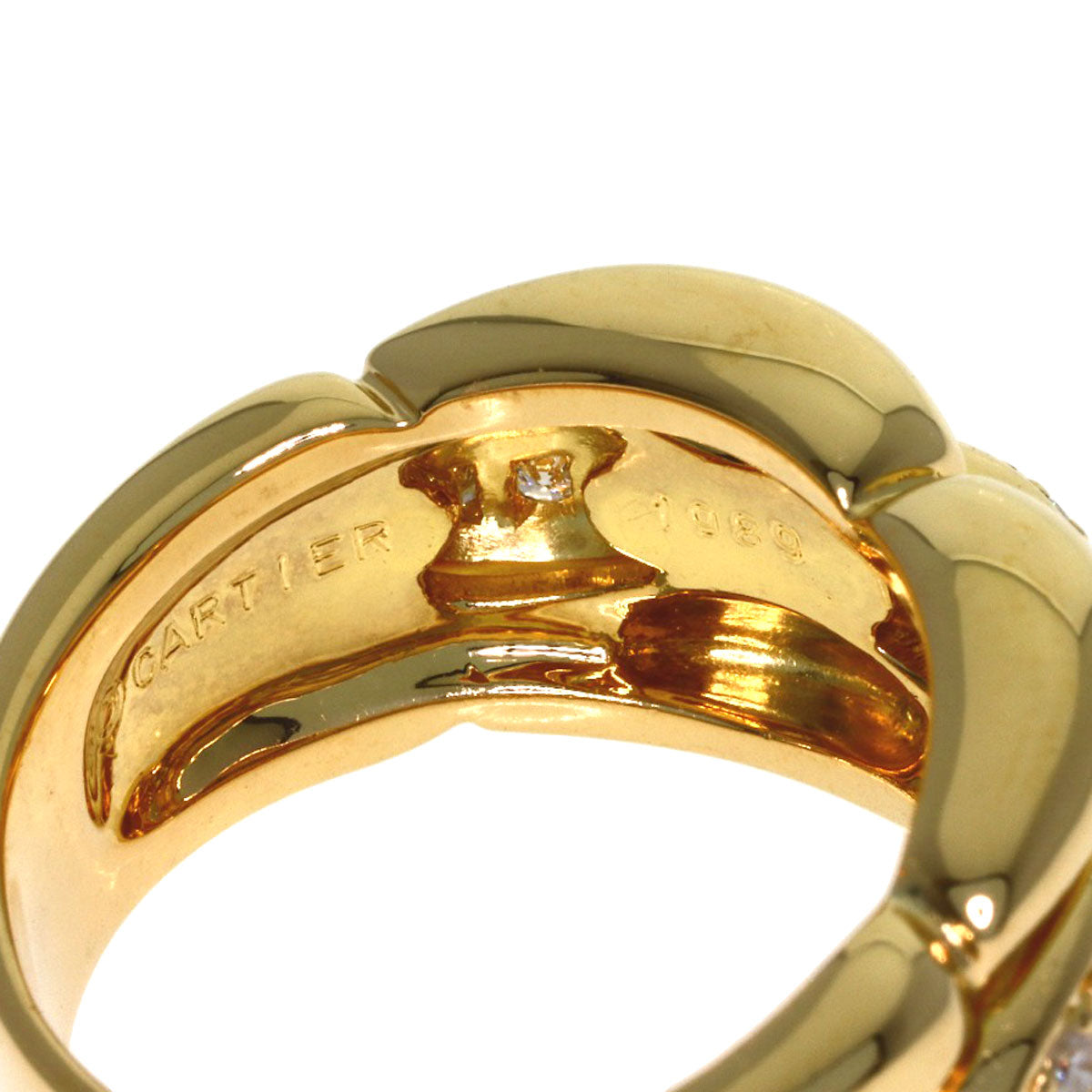 CARTIER Astre Diamond Ring #54 Ring K18 Yellow Gold Ladies [Used]
