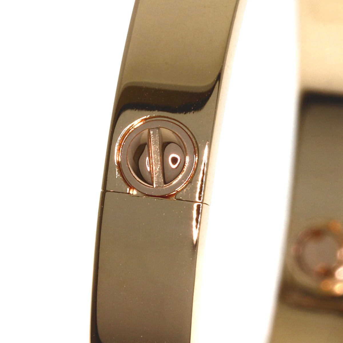CARTIER LOVE Bracelets Classic Half Diamond Driver Included Bracelet K18 Pink Gold Ladies [Used]
