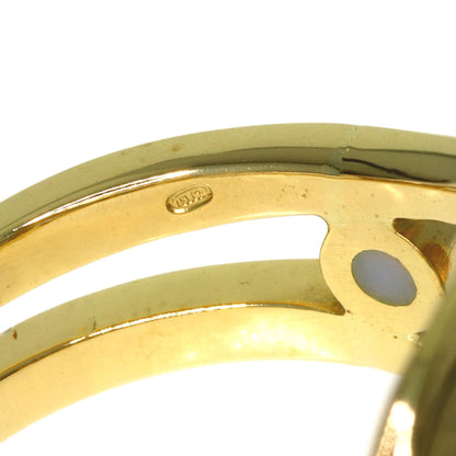 MASRIERA Enamel Sapphire Diamond Ring K18 Yellow Gold Ladies [Used]