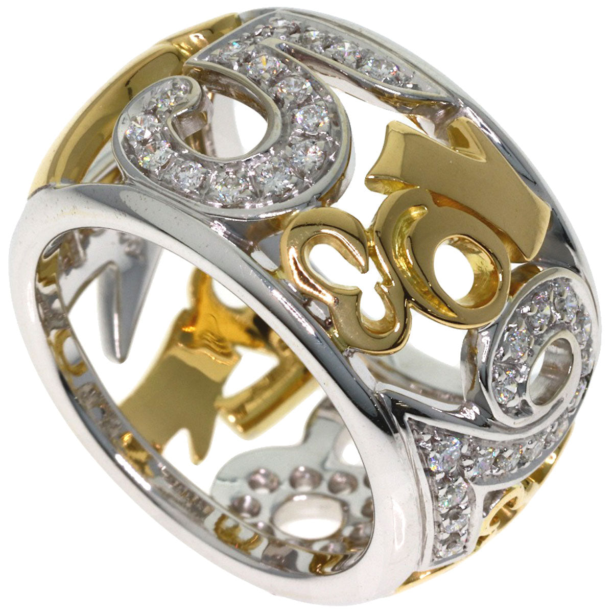 FRANCK MULLER Talisman Diamond Ring K18 White Gold 18K Yellow GoldLadies [Used]