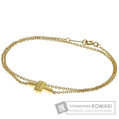 TIFFANY&Co. T TOW Double Chain Bracelet K18 Yellow Gold Ladies [Used]