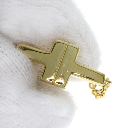 TIFFANY&Co. T TOW Double Chain Bracelet K18 Yellow Gold Ladies [Used]