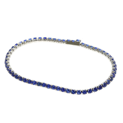CARTIER Essential Line Sapphire Bracelet K18 White Gold Ladies [Used]