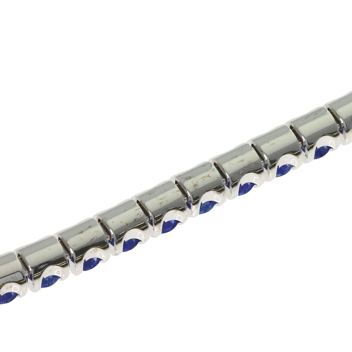 CARTIER Essential Line Sapphire Bracelet K18 White Gold Ladies [Used]