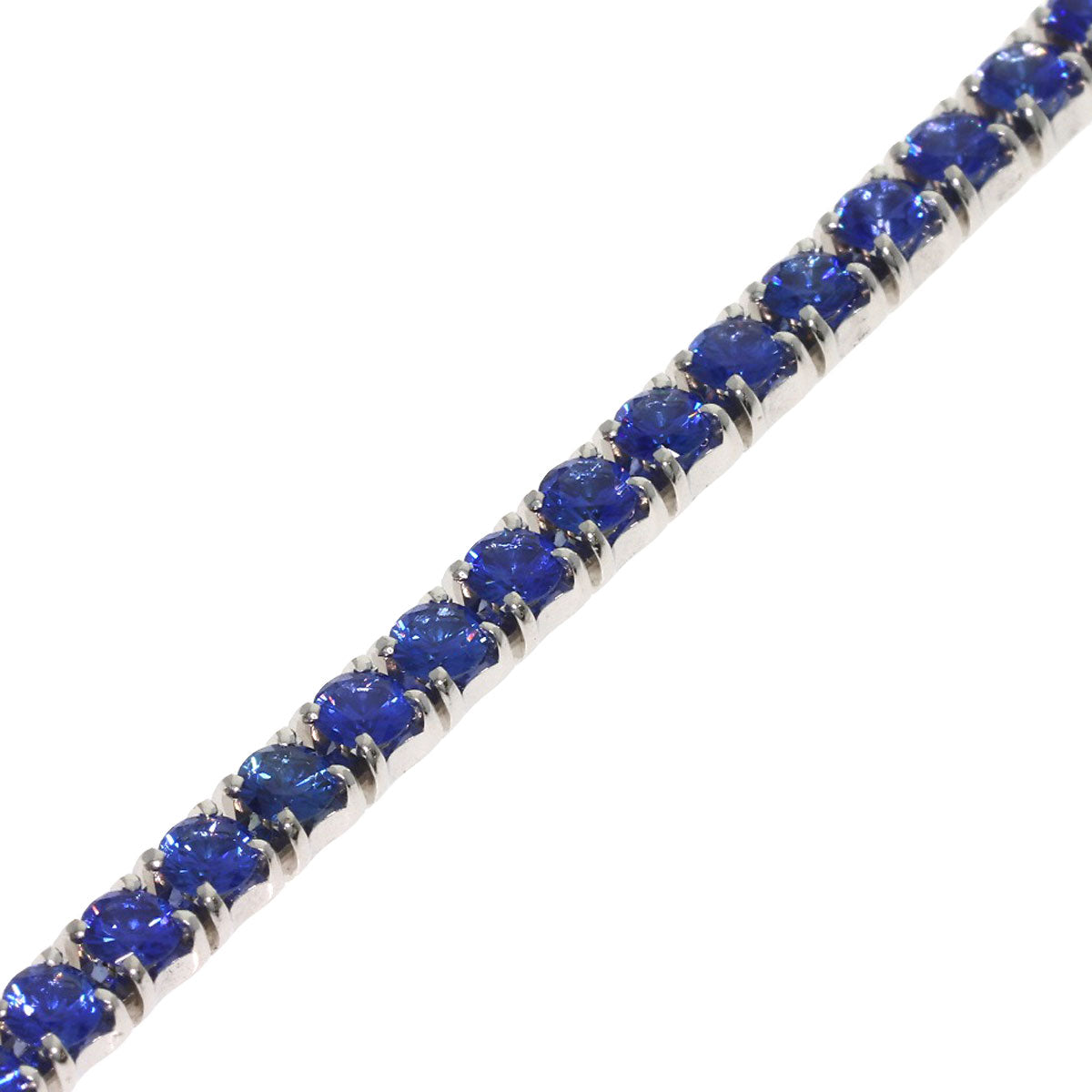 CARTIER Essential Line Sapphire Bracelet K18 White Gold Ladies [Used]