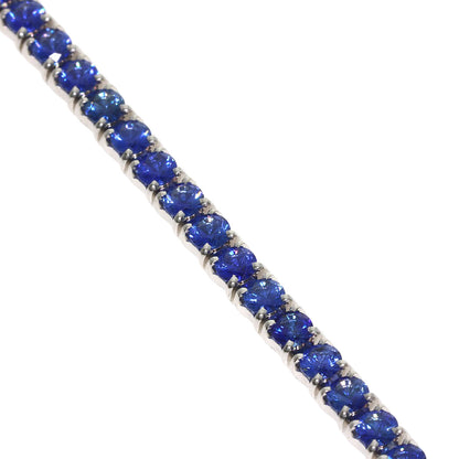 CARTIER Essential Line Sapphire Bracelet K18 White Gold Ladies [Used]