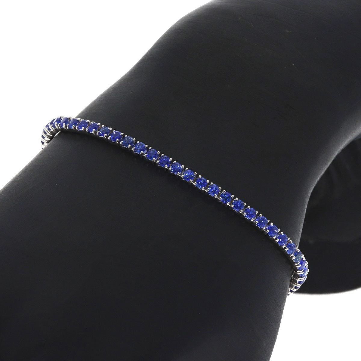 CARTIER Essential Line Sapphire Bracelet K18 White Gold Ladies [Used]
