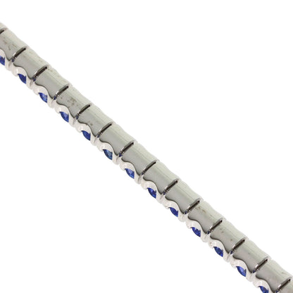 CARTIER Essential Line Sapphire Bracelet K18 White Gold Ladies [Used]