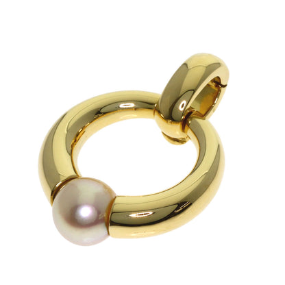 CARTIER Perla Pearl Pearl Pendant top K18 Yellow Gold Ladies [Used]