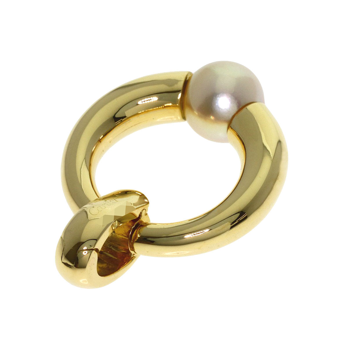 CARTIER Perla Pearl Pearl Pendant top K18 Yellow Gold Ladies [Used]