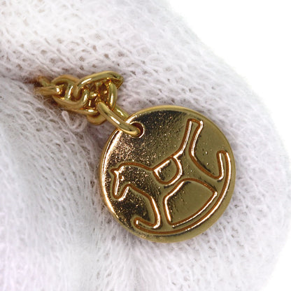 HERMES Dada Rocking Horse Bracelet K18 Yellow Gold Ladies [Used]