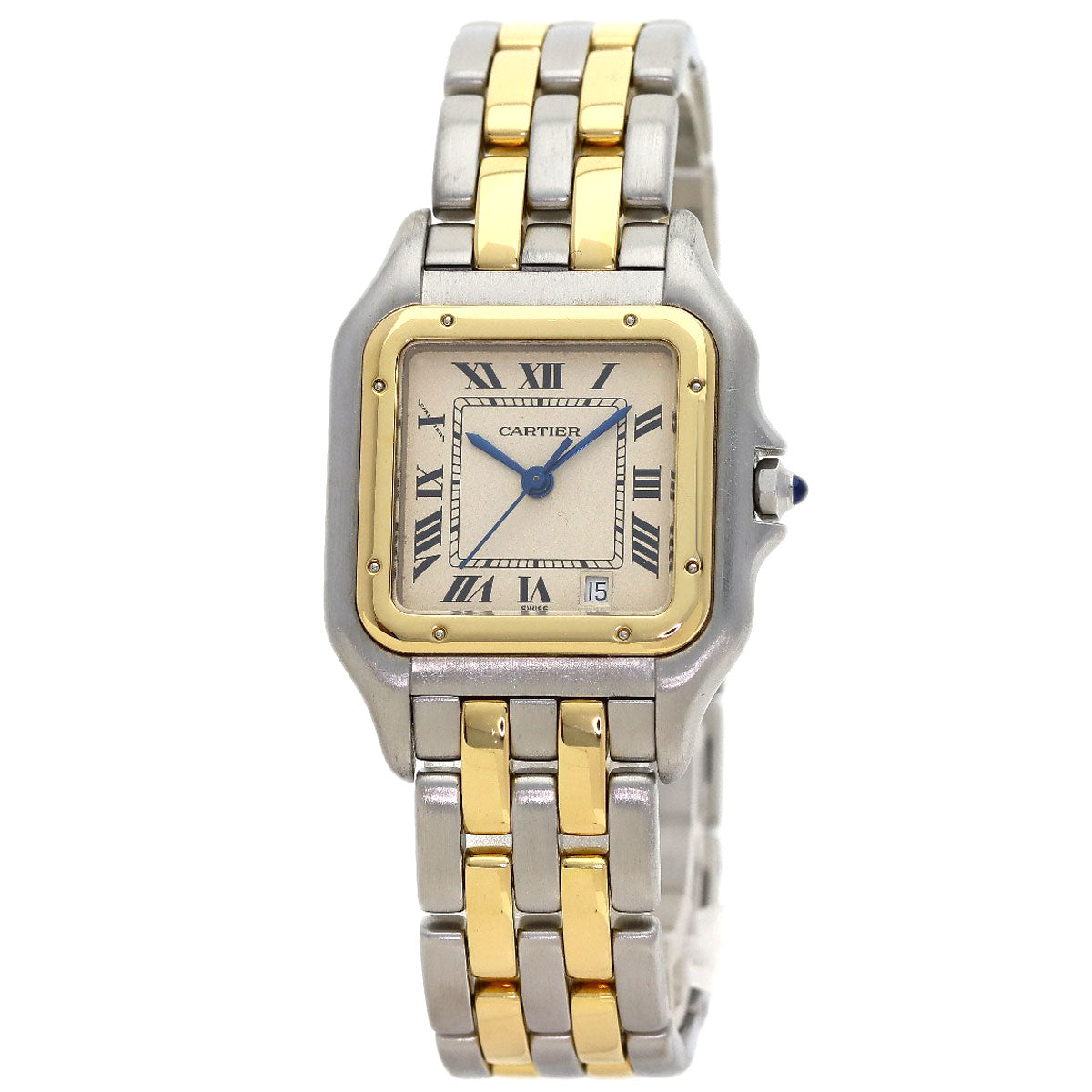 CARTIER PANTHERE MM 2 Row Watches W25028B6 Stainless Steel/SSxK18YG Boys