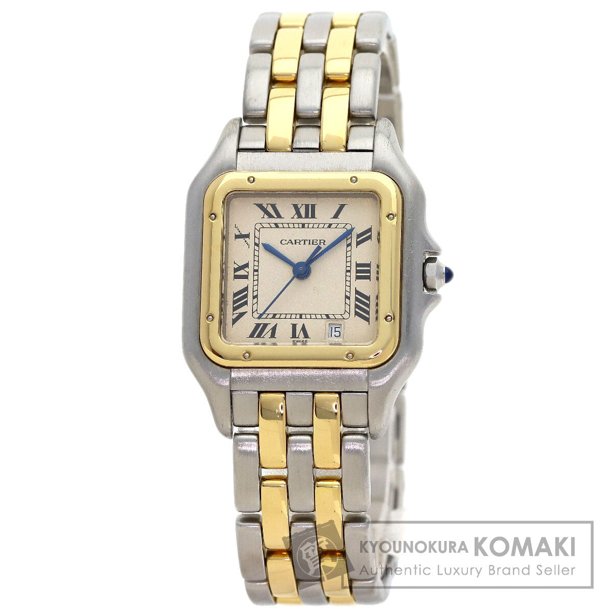 CARTIER PANTHERE MM 2 Row Watches W25028B6 Stainless Steel/SSxK18YG Boys