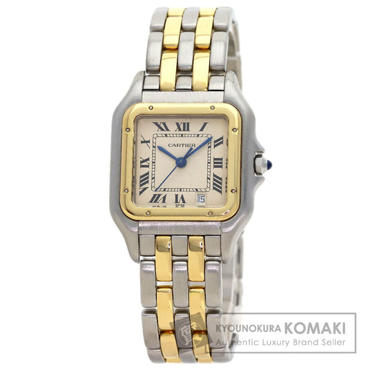 CARTIER PANTHERE MM 2 Row Watches W25028B6 Stainless Steel/SSxK18YG Boys