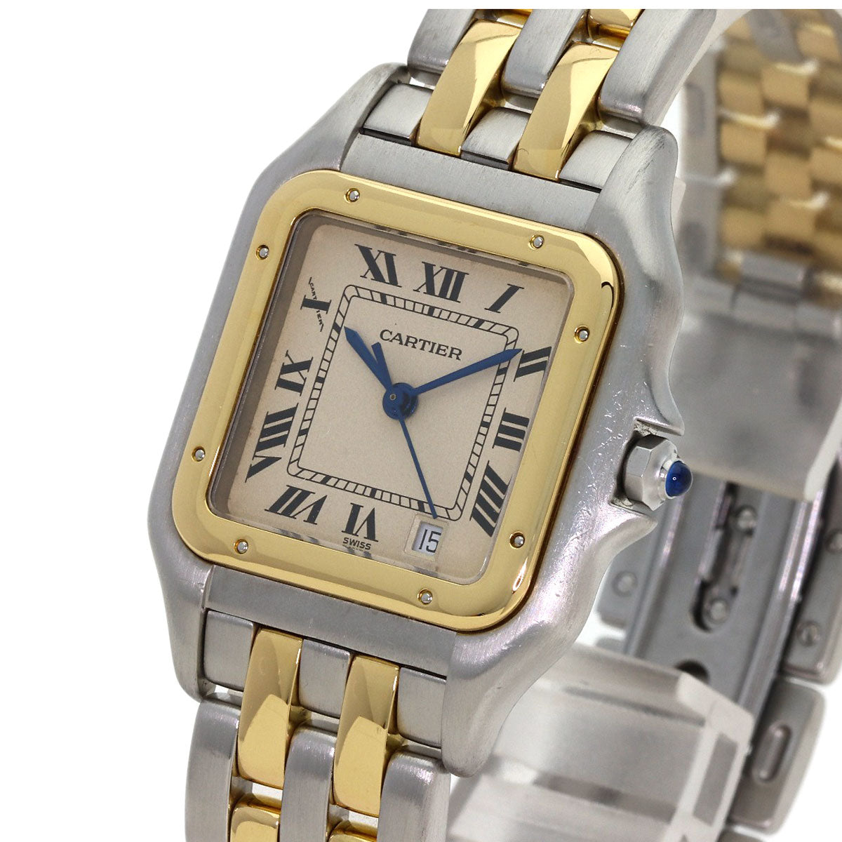 CARTIER PANTHERE MM 2 Row Watches W25028B6 Stainless Steel/SSxK18YG Boys
