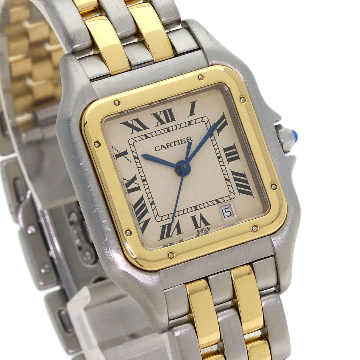 CARTIER PANTHERE MM 2 Row Watches W25028B6 Stainless Steel/SSxK18YG Boys