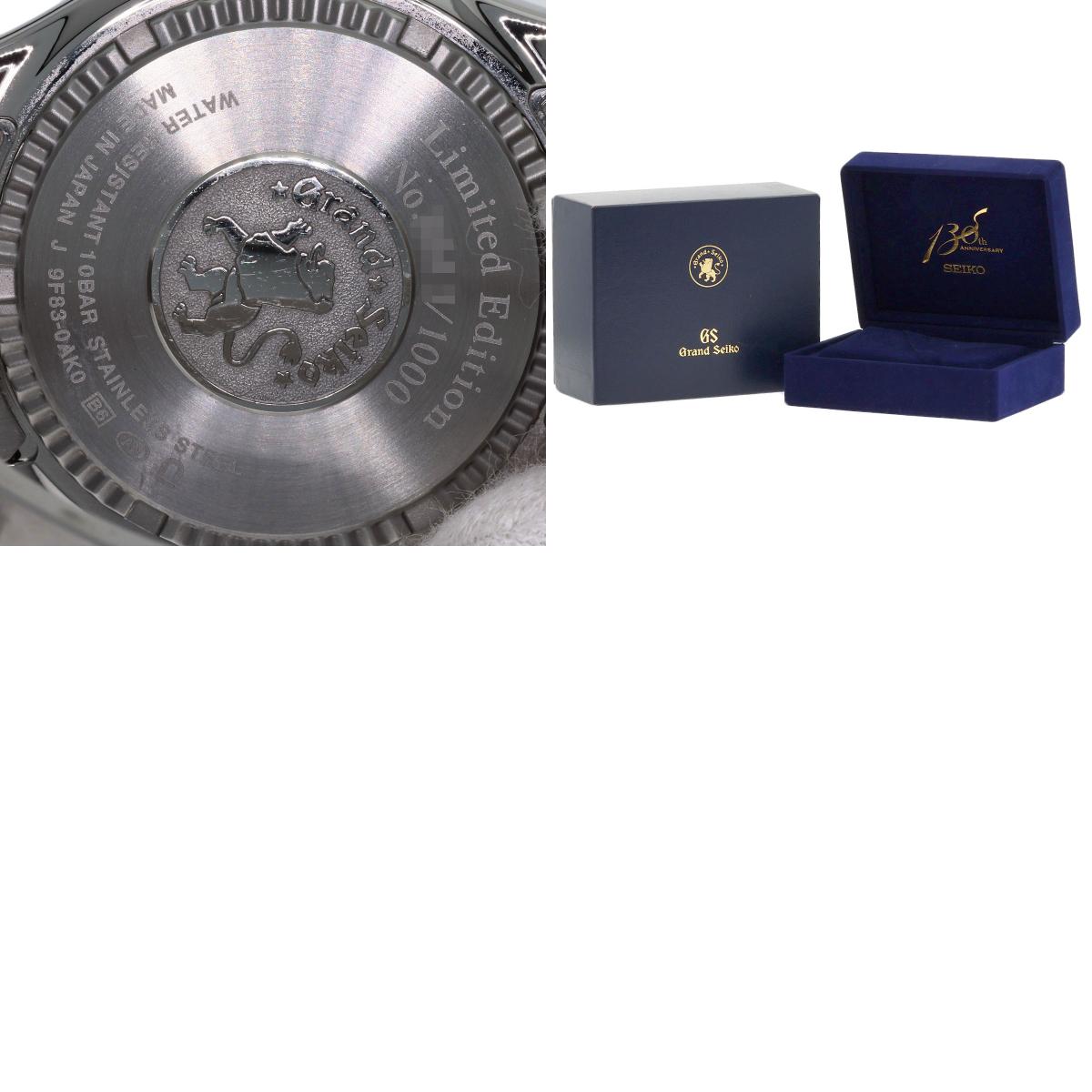 SEIKO Grand Seiko 130th Anniversary Limited Edition of 1000 Pieces Watches SBGT039 9F83-0AK0 Stainless Steel/Stainless Steel mens