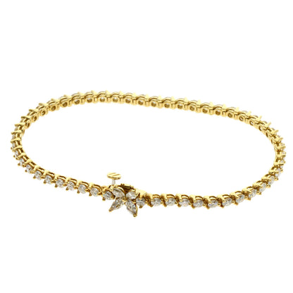 TIFFANY&Co. Victoria Diamond Maker Complete Bracelet K18 Yellow Gold Ladies [Used]