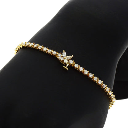TIFFANY&Co. Victoria Diamond Maker Complete Bracelet K18 Yellow Gold Ladies [Used]