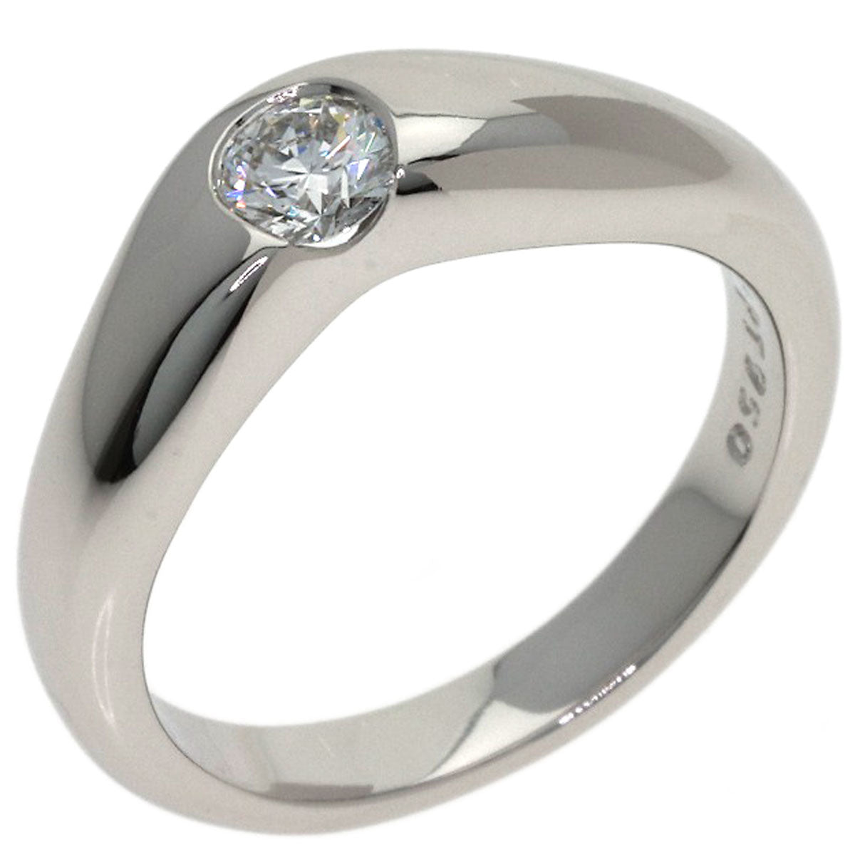 TIFFANY&Co. Elsa Peretti 1P Diamond Ring Platinum PT950 Ladies [Used]