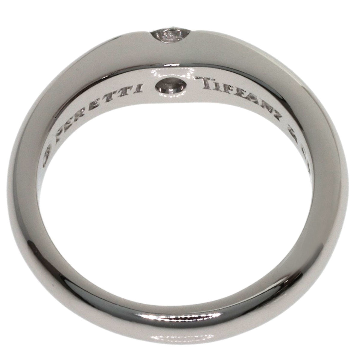 TIFFANY&Co. Elsa Peretti 1P Diamond Ring Platinum PT950 Ladies [Used]