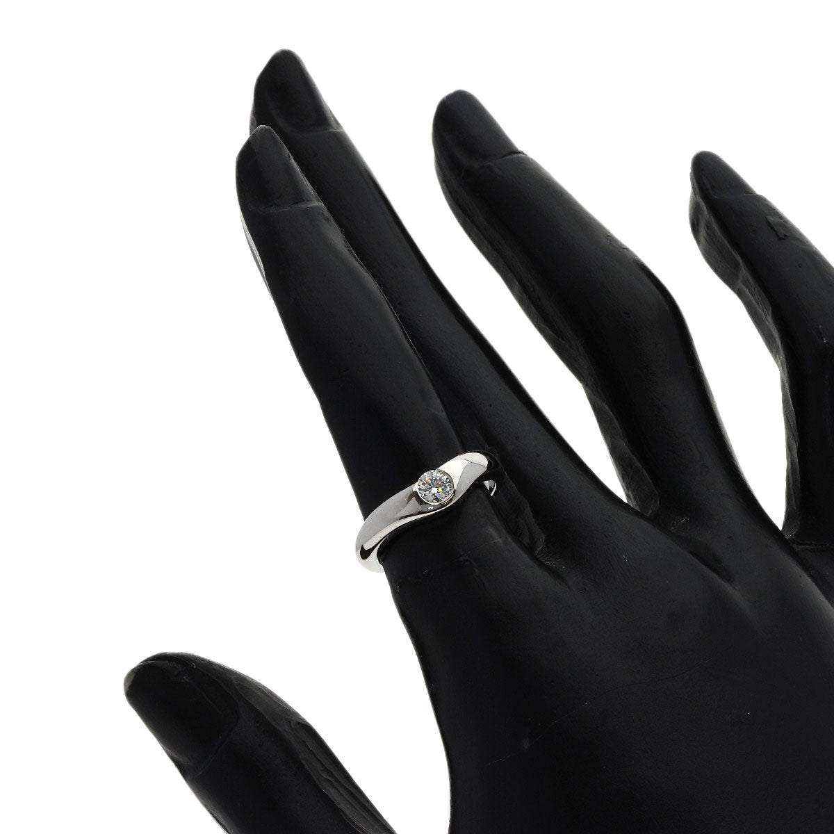 TIFFANY&Co. Elsa Peretti 1P Diamond Ring Platinum PT950 Ladies [Used]