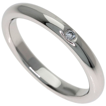 TIFFANY&Co. Band ring with 1 diamond Ring Platinum PT950 Ladies [Used]