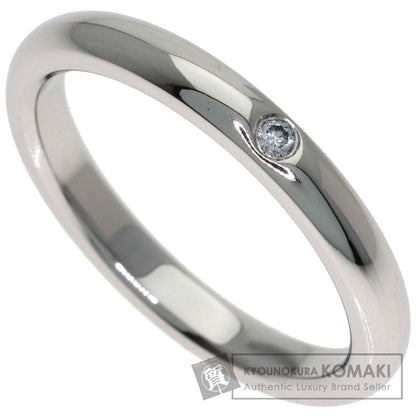 TIFFANY&Co. Band ring with 1 diamond Ring Platinum PT950 Ladies [Used]