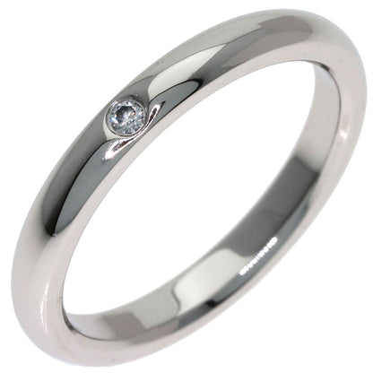 TIFFANY&Co. Band ring with 1 diamond Ring Platinum PT950 Ladies [Used]