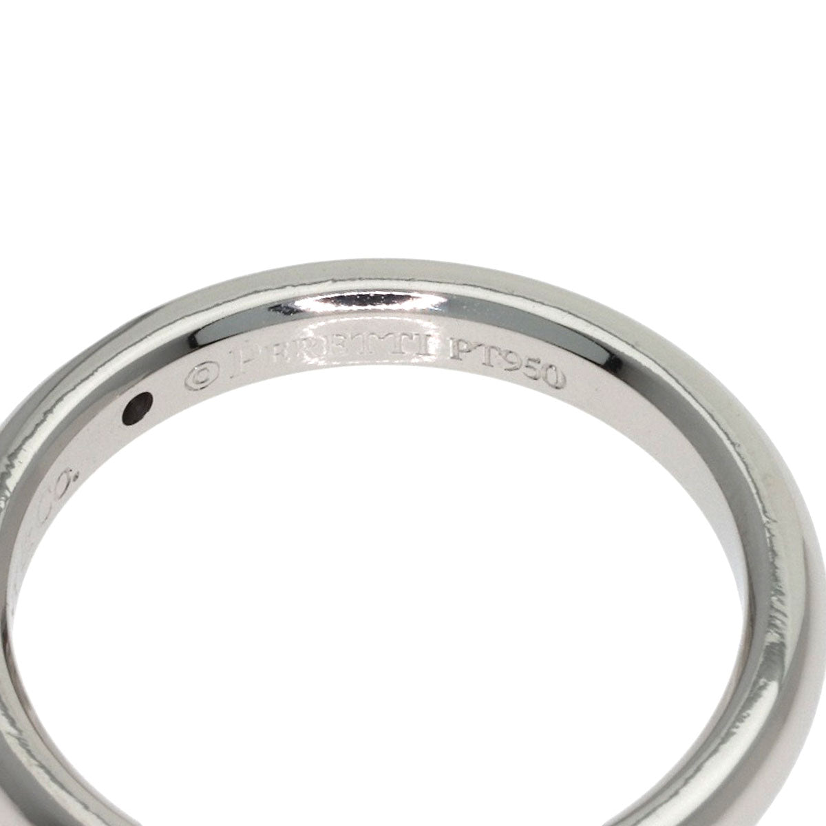 TIFFANY&Co. Band ring with 1 diamond Ring Platinum PT950 Ladies [Used]
