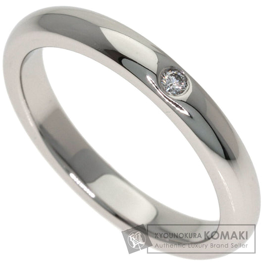 TIFFANY&Co. Stacking band 1P Diamond Ring Platinum PT950 Ladies [Used]
