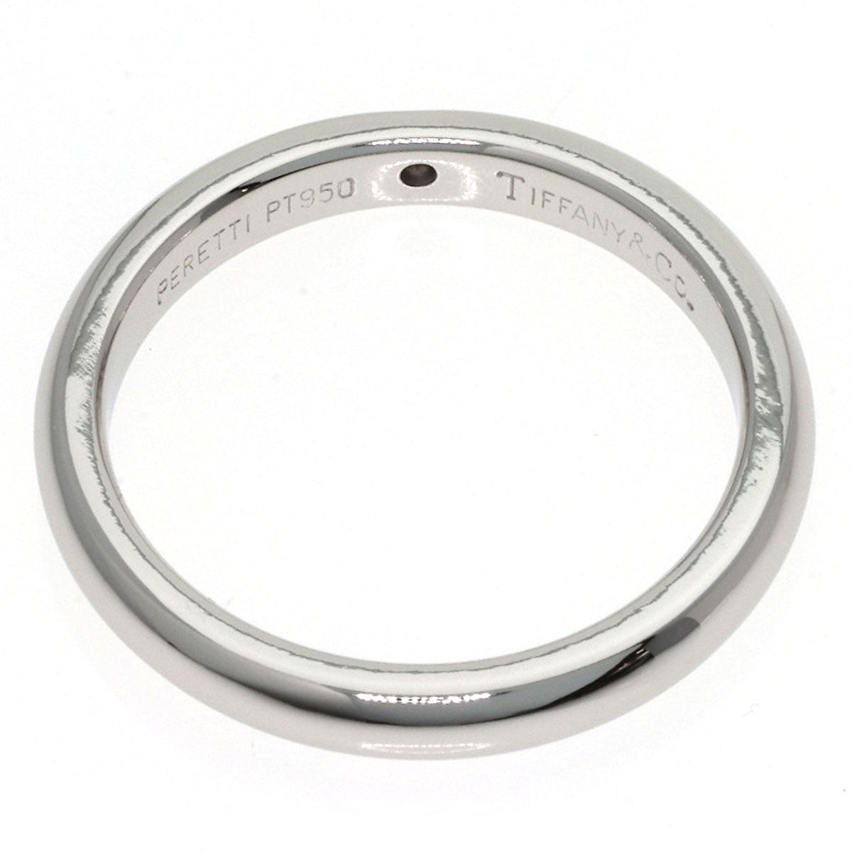 TIFFANY&Co. Stacking band 1P Diamond Ring Platinum PT950 Ladies [Used]