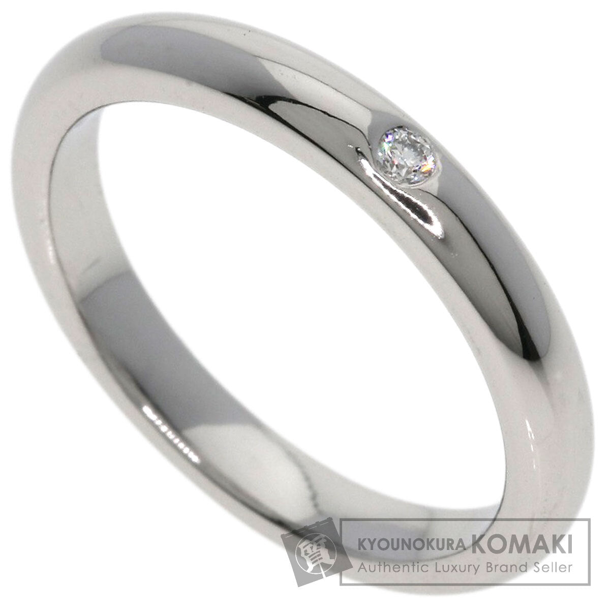 TIFFANY&Co. 1P Diamond Ring Platinum PT950 Ladies [Used]