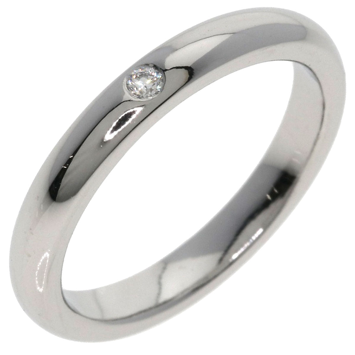 TIFFANY&Co. 1P Diamond Ring Platinum PT950 Ladies [Used]