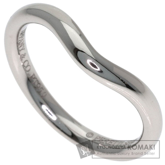 TIFFANY&Co. Curved band Ring Platinum PT950 Ladies [Used]
