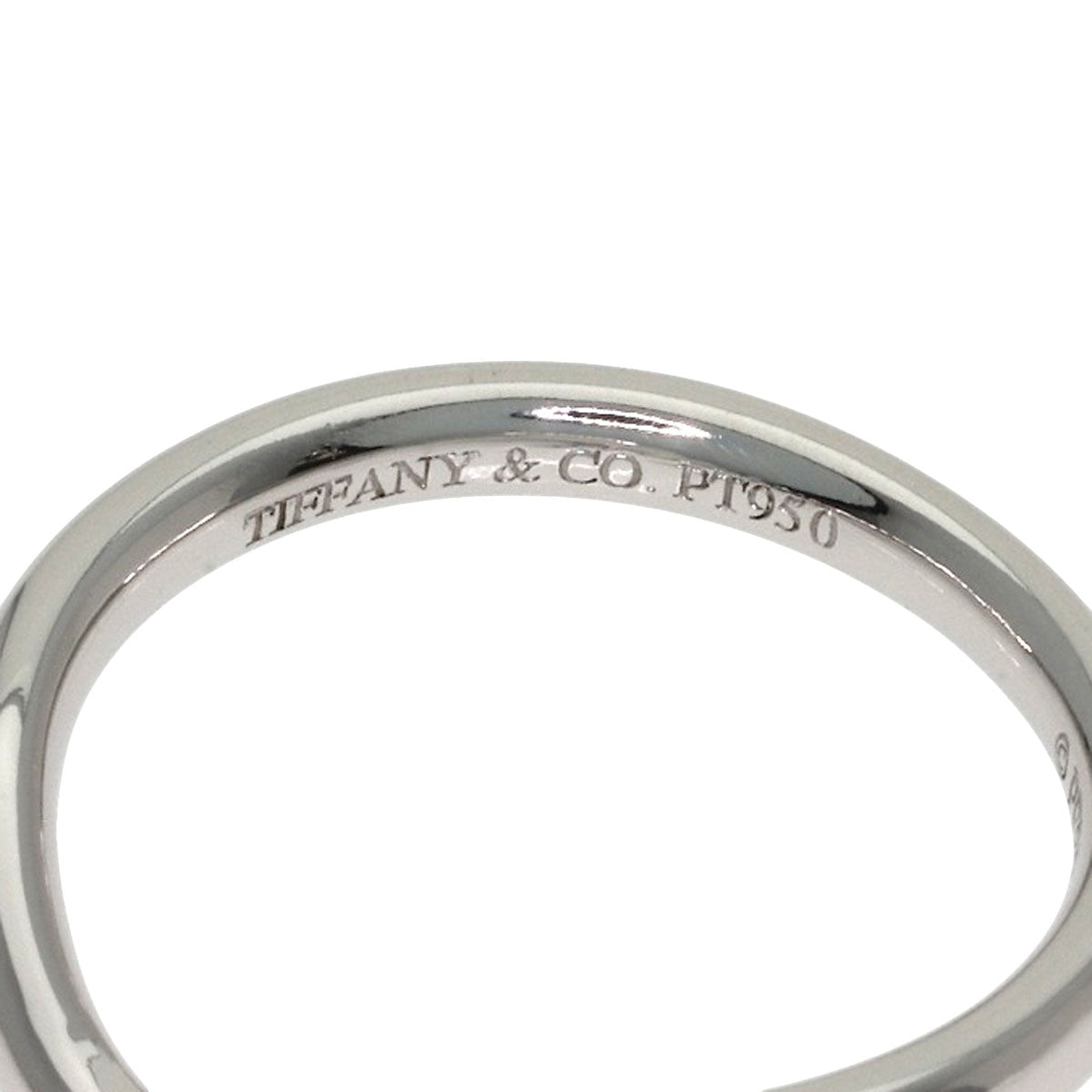 TIFFANY&Co. Curved band Ring Platinum PT950 Ladies [Used]