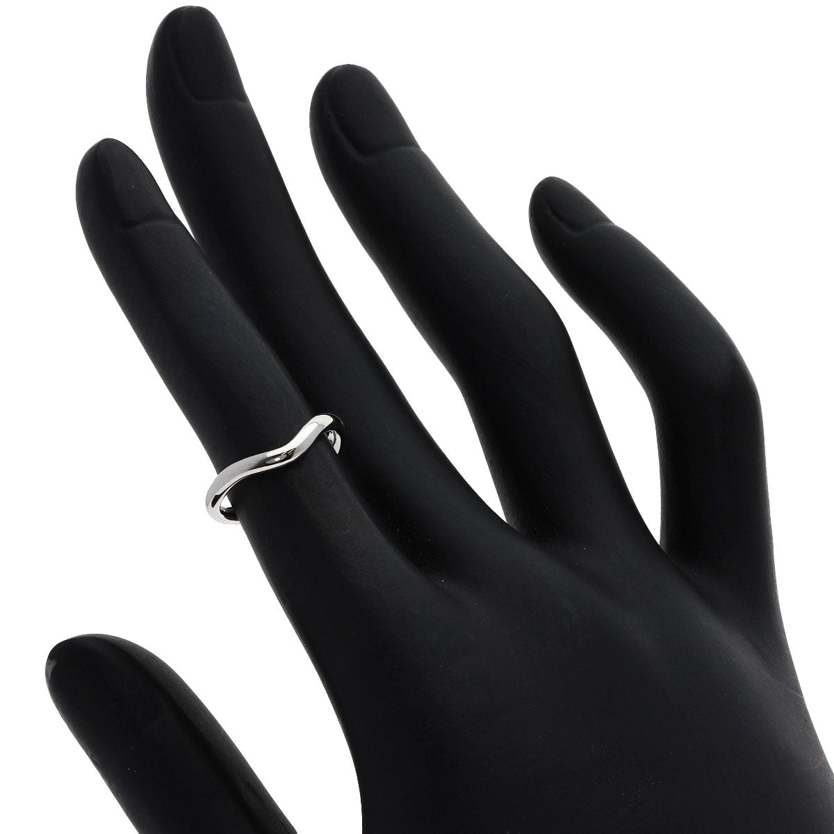 TIFFANY&Co. Curved band Ring Platinum PT950 Ladies [Used]