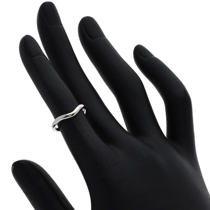 TIFFANY&Co. Curved band Ring Platinum PT950 Ladies [Used]