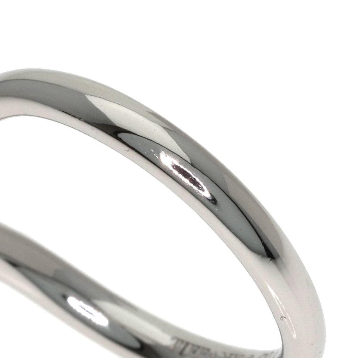 TIFFANY&Co. Curved band Ring Platinum PT950 Ladies [Used]
