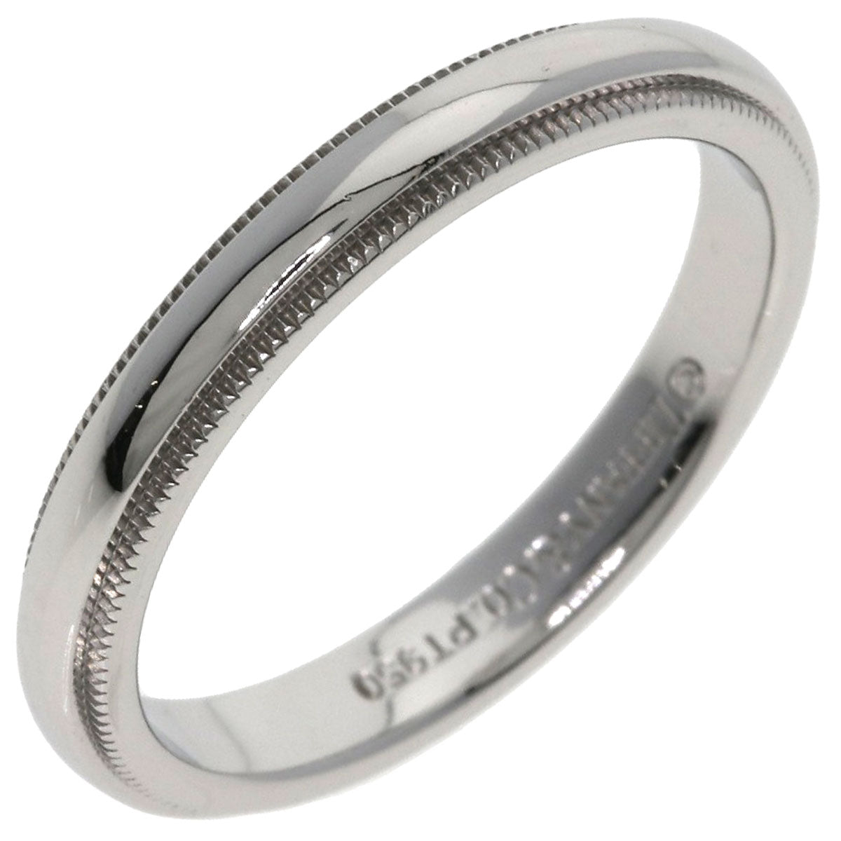 TIFFANY&Co. Milgrain Ring Platinum PT950 Ladies [Used]
