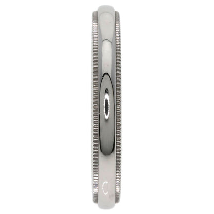 TIFFANY&Co. Milgrain Ring Platinum PT950 Ladies [Used]