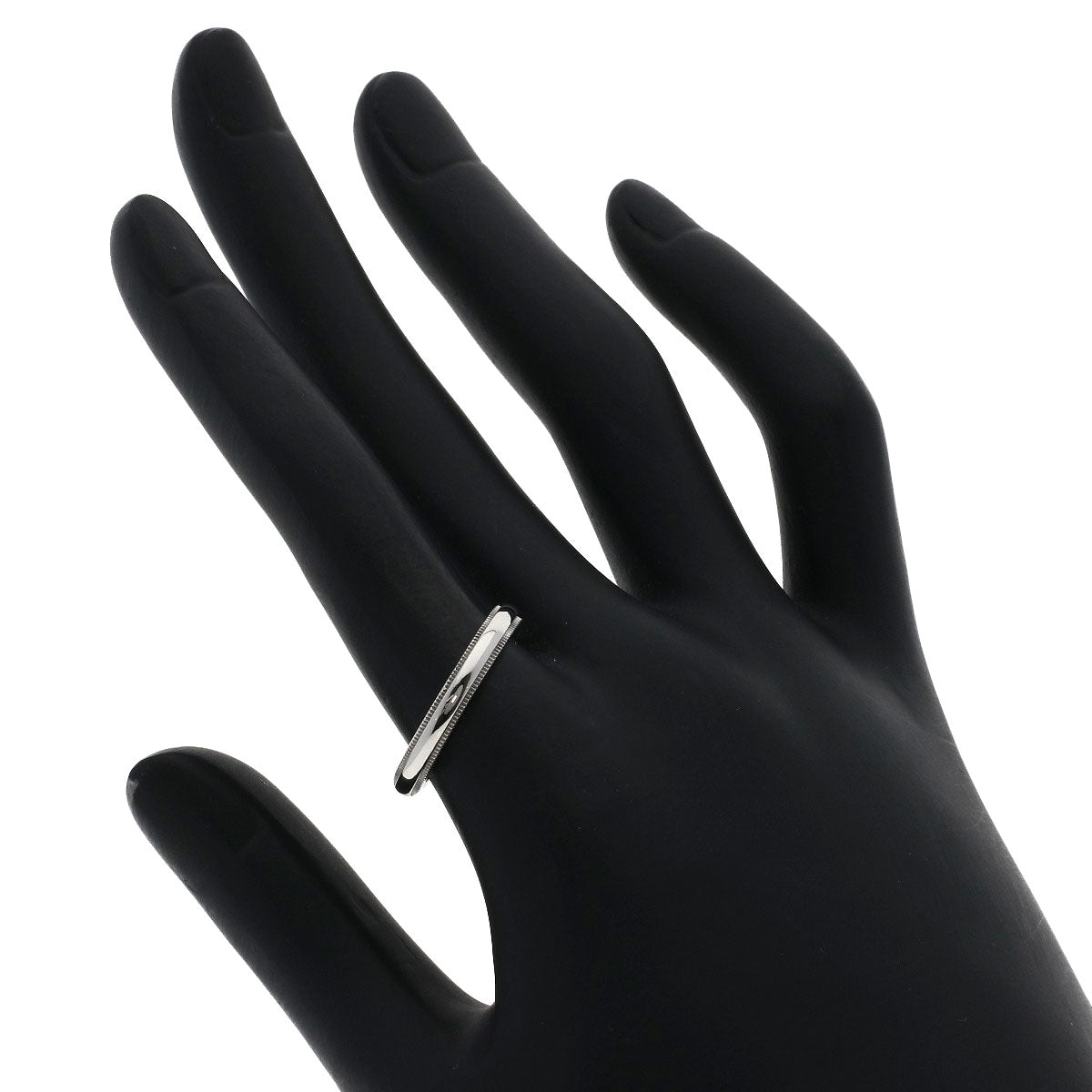 TIFFANY&Co. Milgrain Ring Platinum PT950 Ladies [Used]