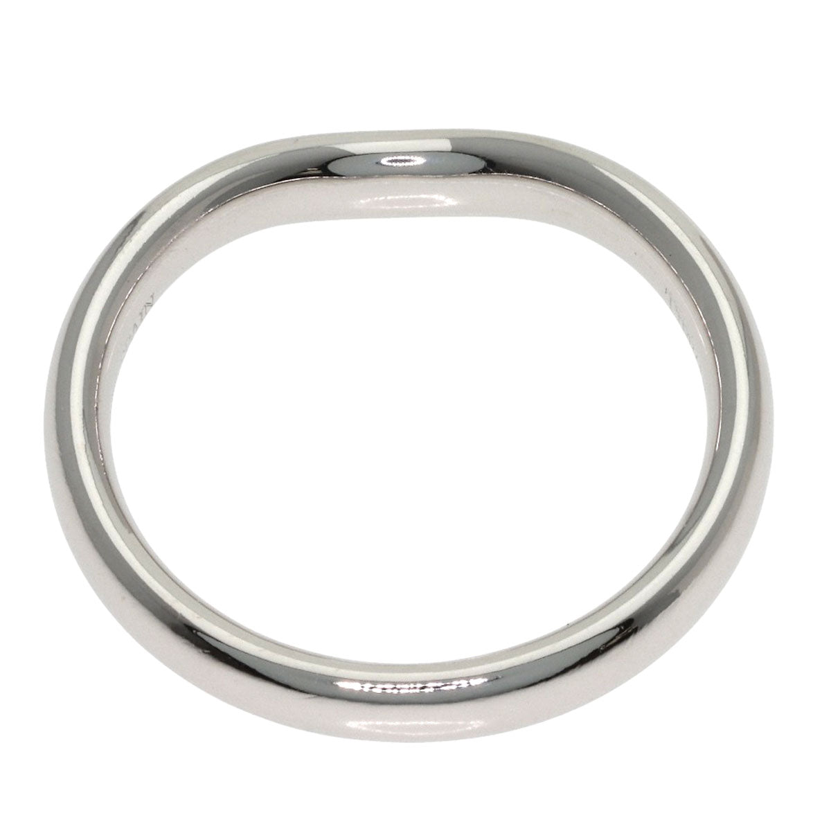 TIFFANY&Co. Curved band Ring Platinum PT950 Ladies [Used]
