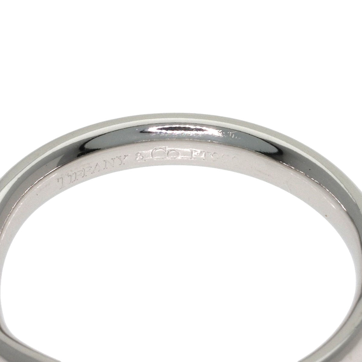 TIFFANY&Co. Curved band Ring Platinum PT950 Ladies [Used]
