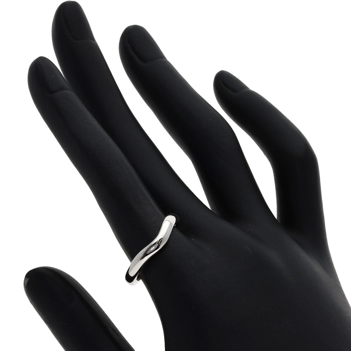 TIFFANY&Co. Curved band Ring Platinum PT950 Ladies [Used]