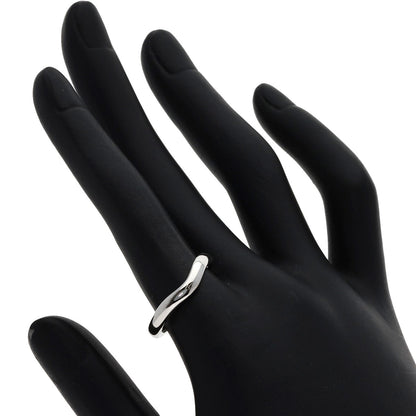 TIFFANY&Co. Curved band Ring Platinum PT950 Ladies [Used]
